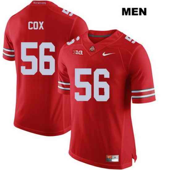 Aaron Cox Stitched Ohio State Buckeyes Authentic Mens  56 Nike Red College Football Jersey Jersey